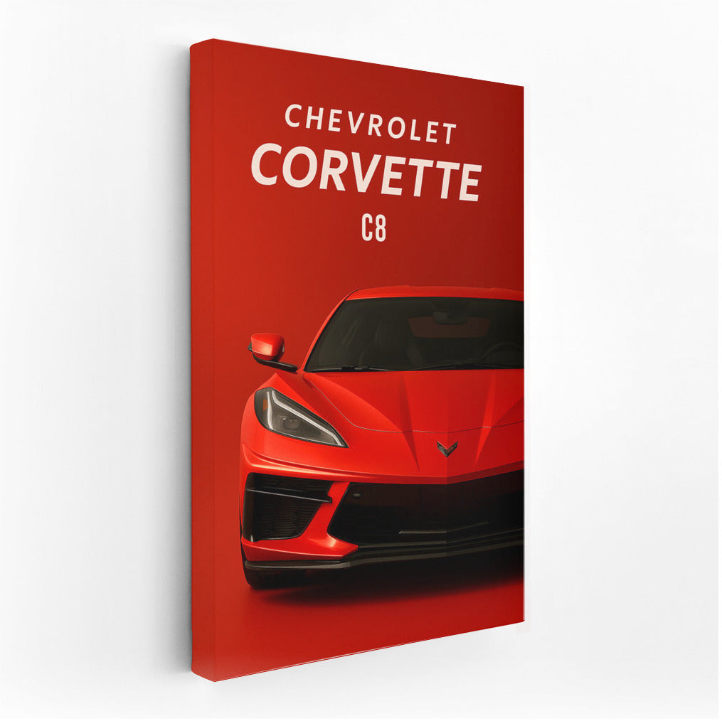 Chevrolet Corvette C8: Dynamics and Style on Your Wall