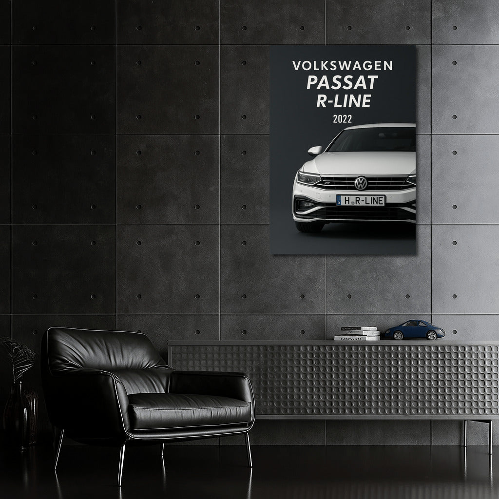 Elegant Volkswagen Passat R Line 2022: Dynamics and Design on Your Wall