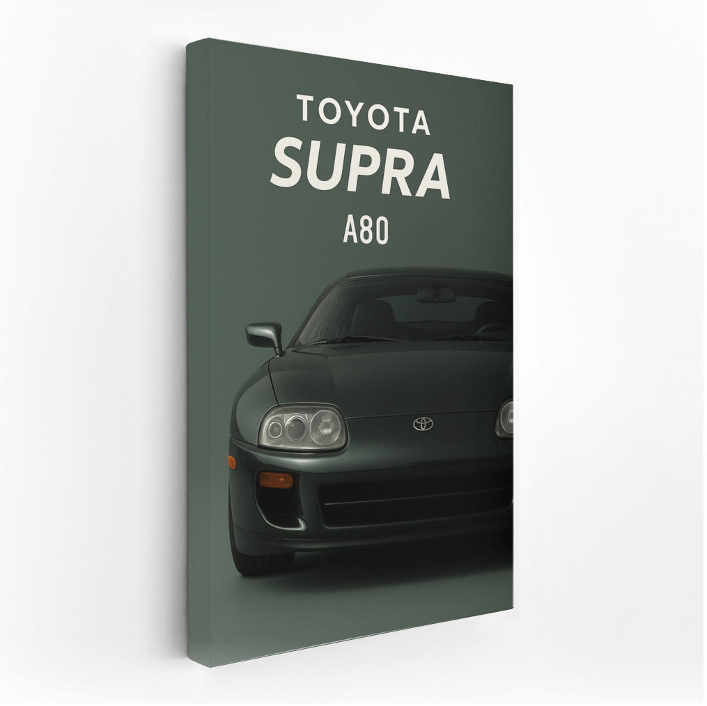 Speed Legend: Toyota Supra A80 on the Wall