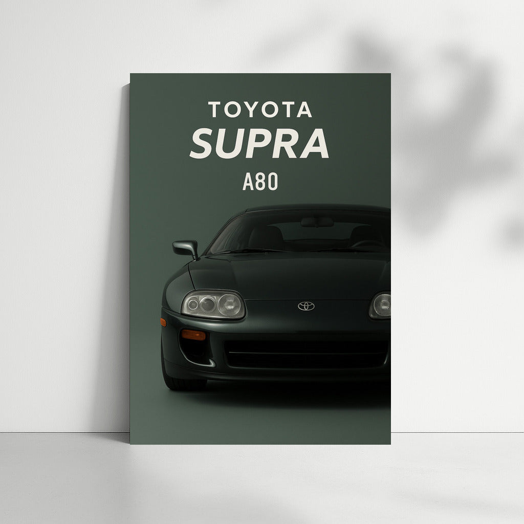 Speed Legend: Toyota Supra A80 on the Wall