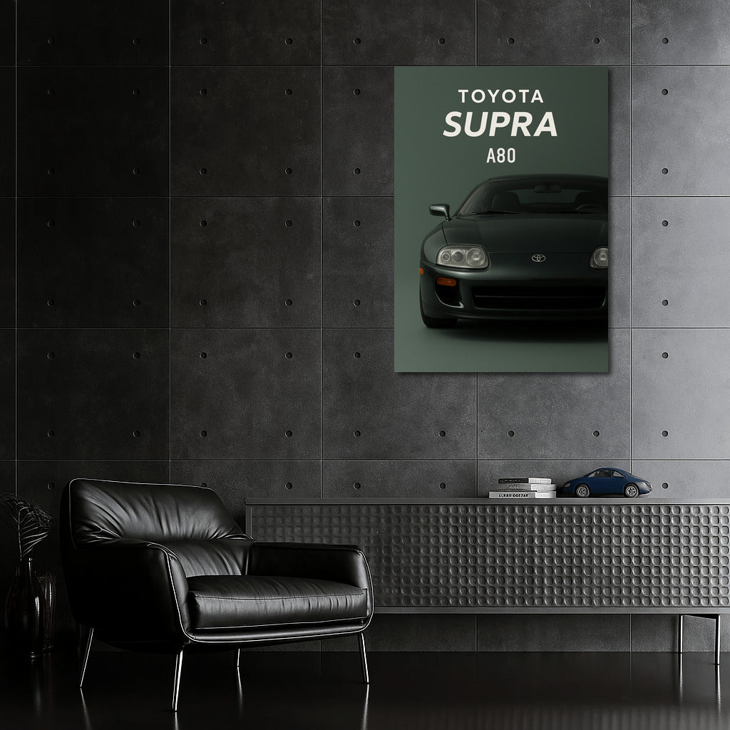 Speed Legend: Toyota Supra A80 on the Wall