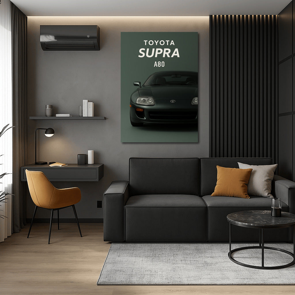 Speed Legend: Toyota Supra A80 on the Wall