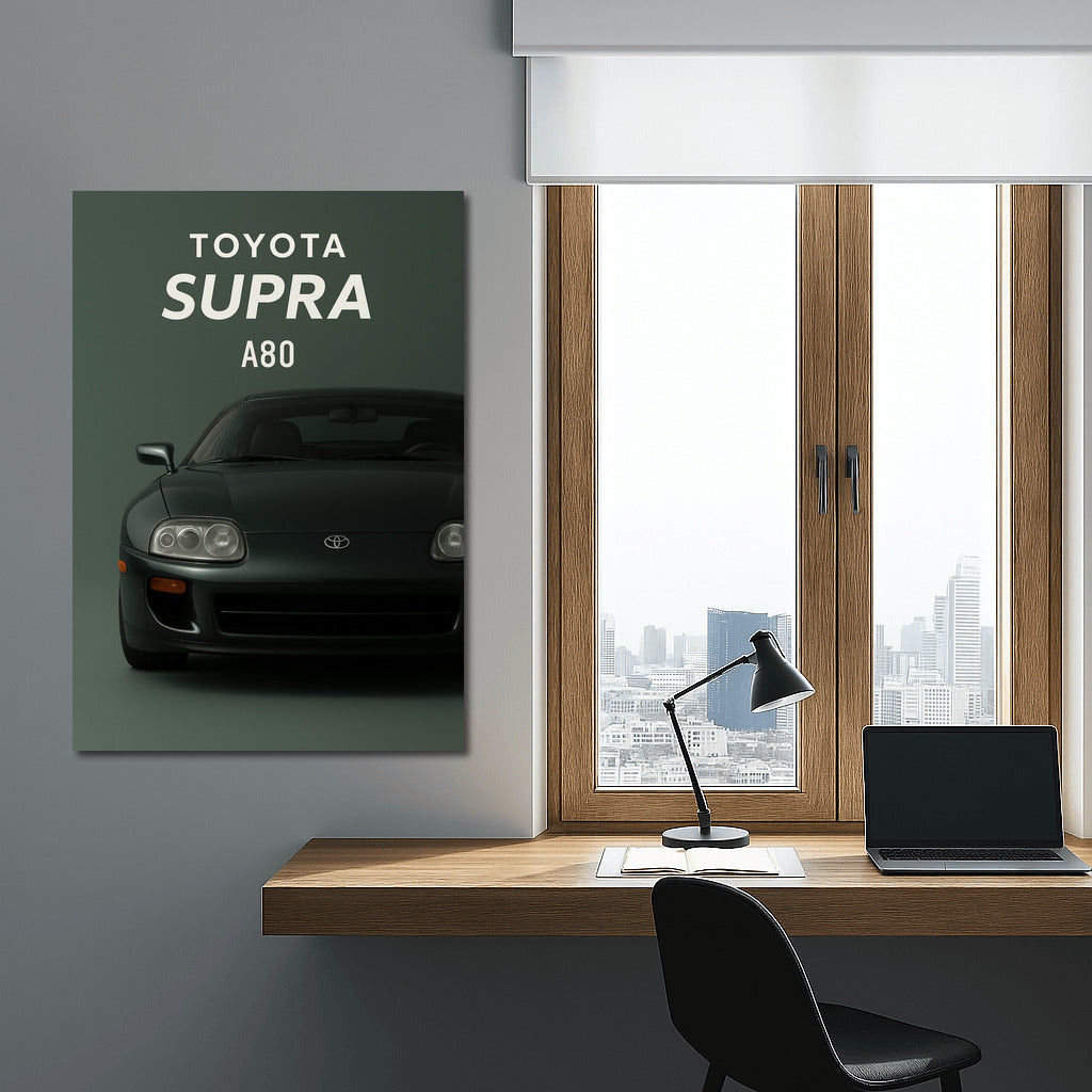 Speed Legend: Toyota Supra A80 on the Wall