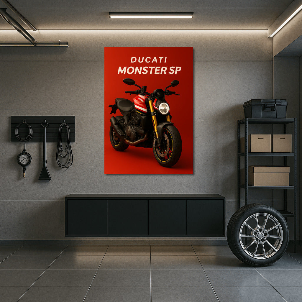 Ducati Monster SP: Dynamics and Speed on Your Wall