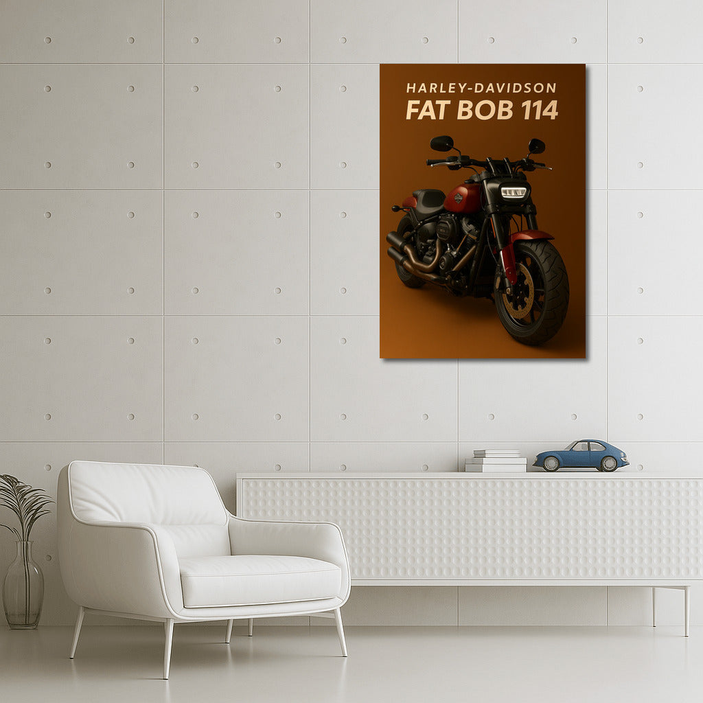 Harley Davidson Fat Bob: Dynamics and Power in the Interior