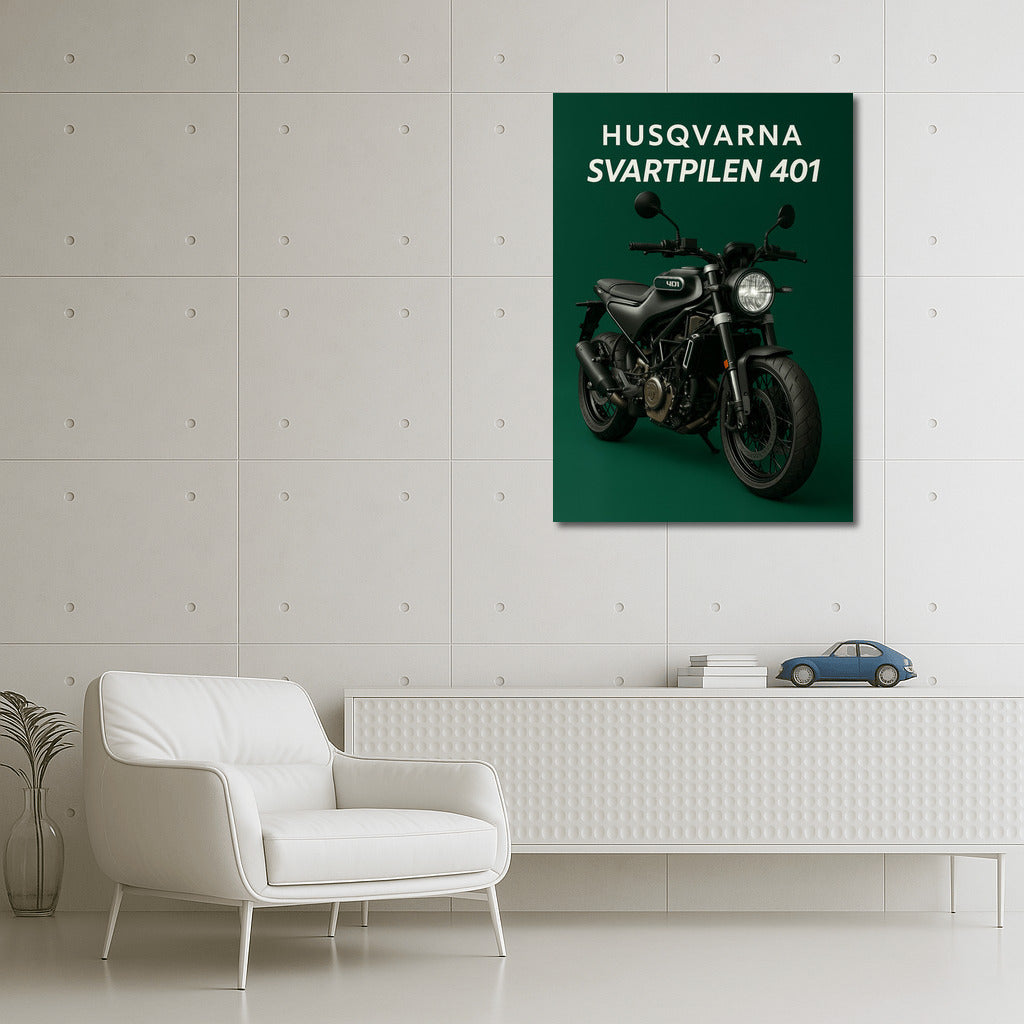 Dynamics and Chic: Husqvarna Svartpilen 401 in the Interior