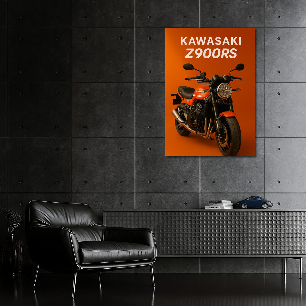 Kawasaki Z900RS: Classic and Power on the Wall