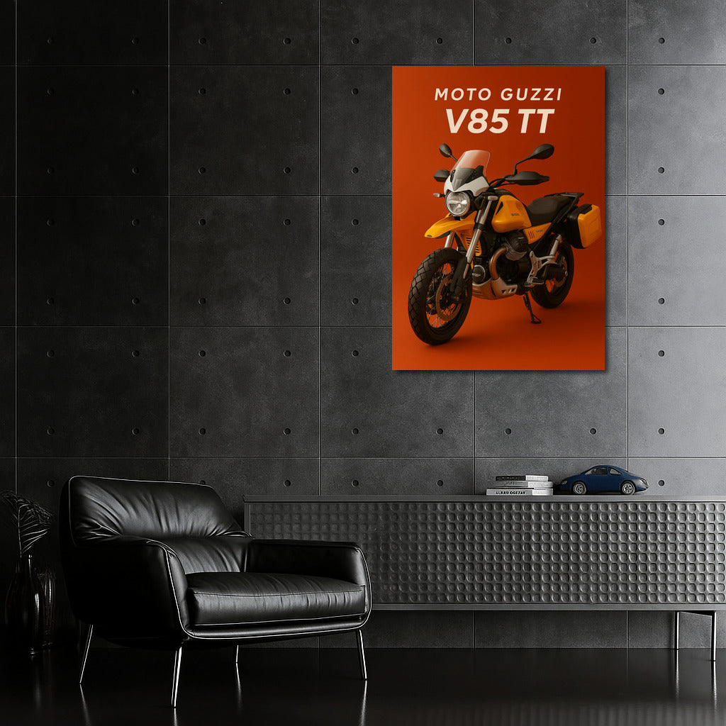 Road Legend: Moto Guzzi V85 TT - Speed and Style