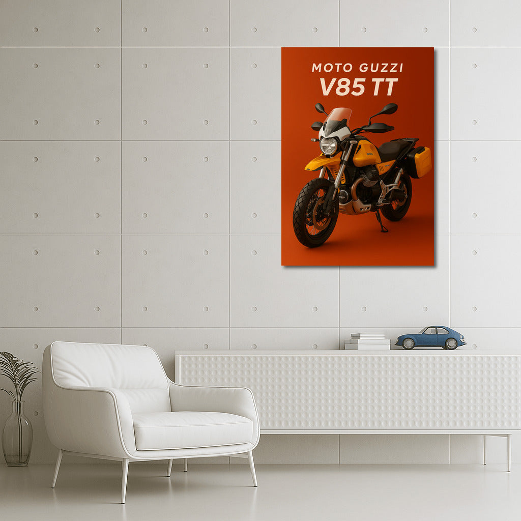 Road Legend: Moto Guzzi V85 TT - Speed and Style