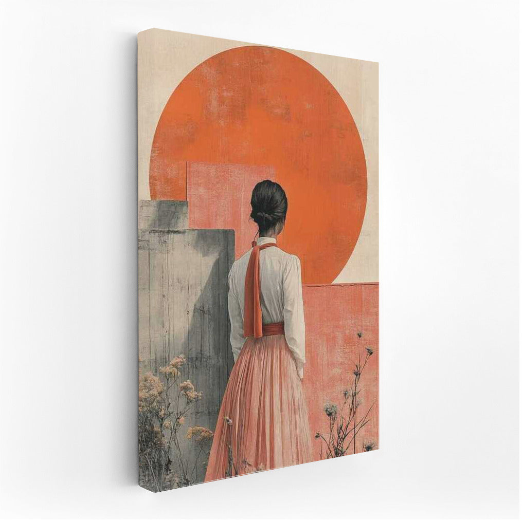 Harmony in the Red Circle: Japanese Minimal Calm Aesthetic