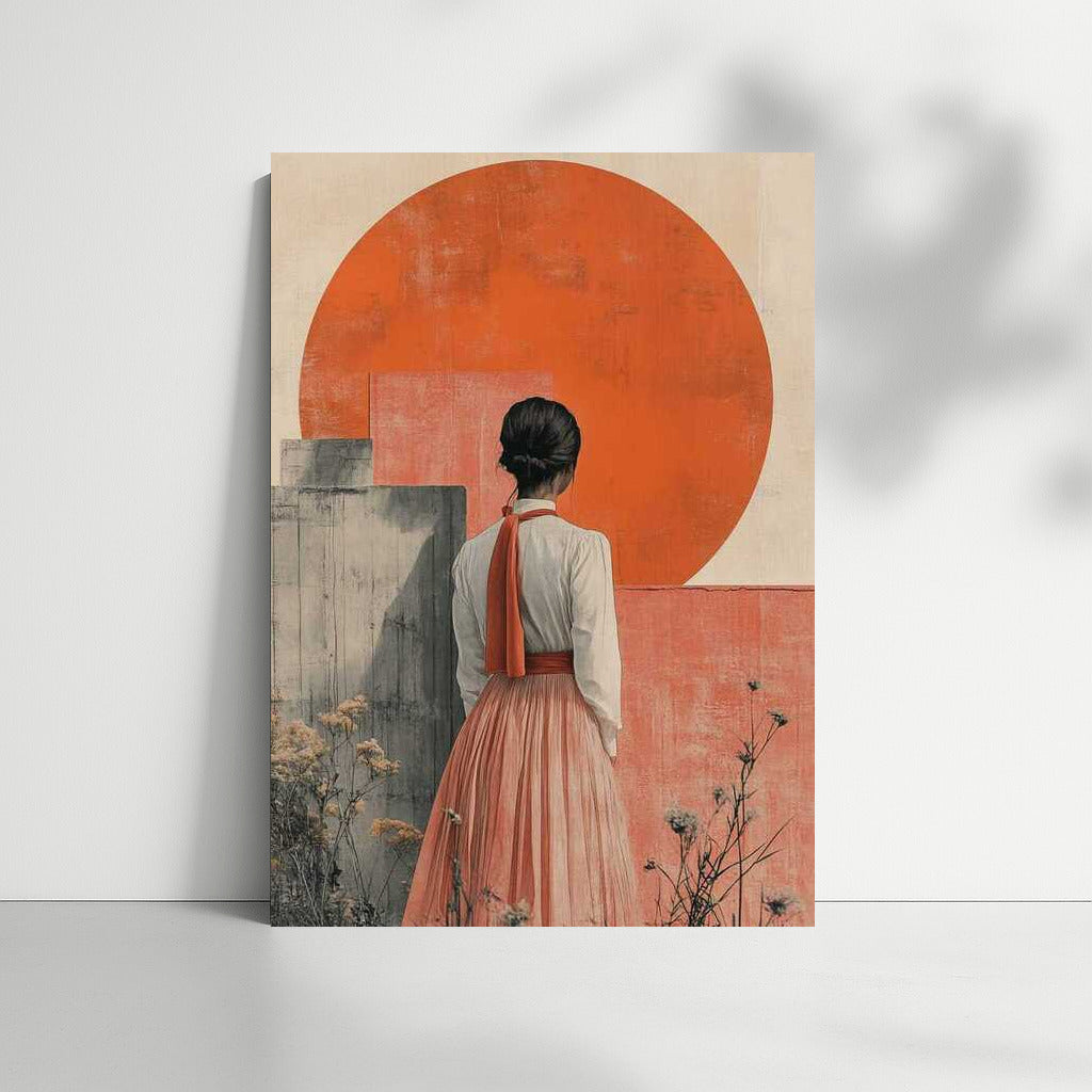 Harmony in the Red Circle: Japanese Minimal Calm Aesthetic