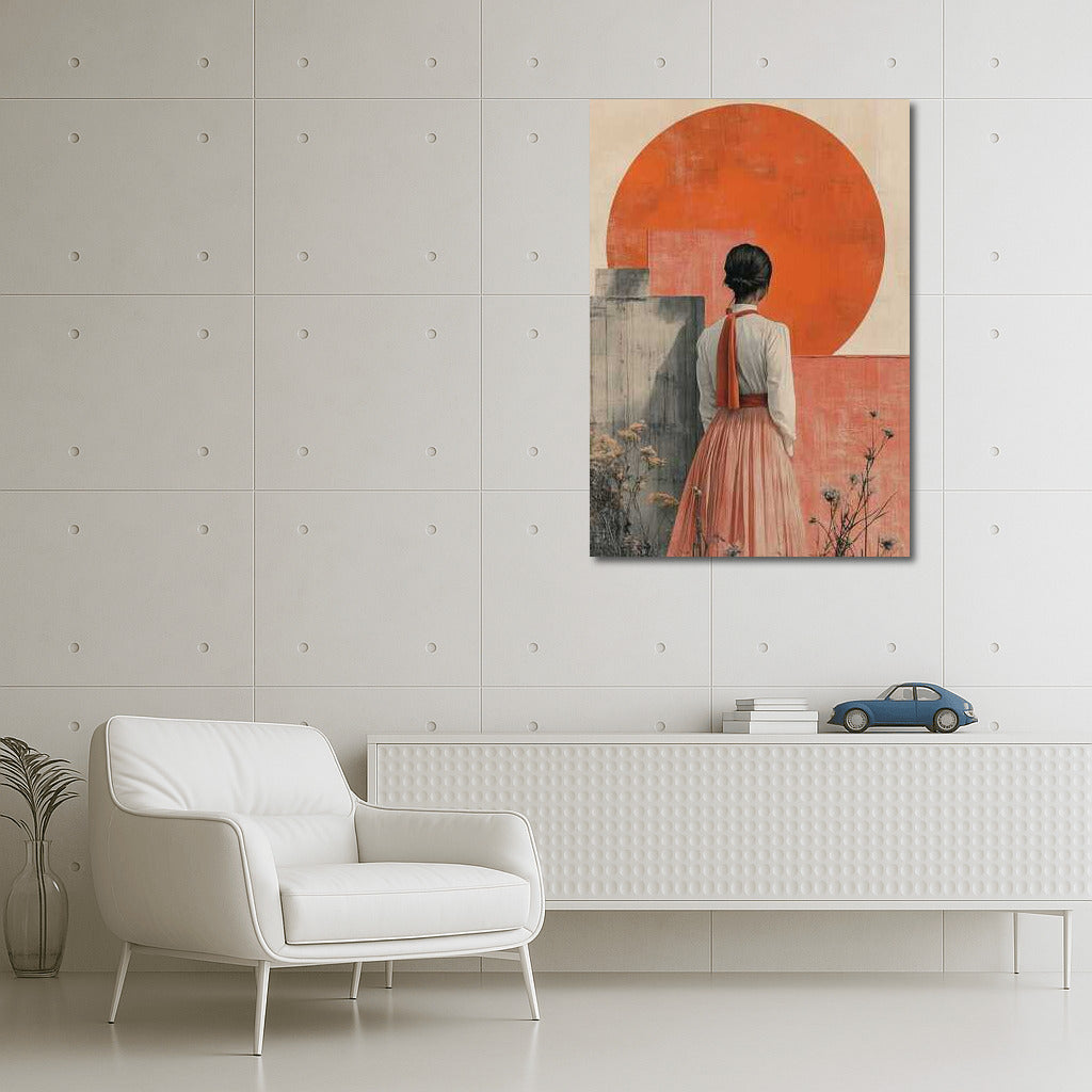 Harmony in the Red Circle: Japanese Minimal Calm Aesthetic