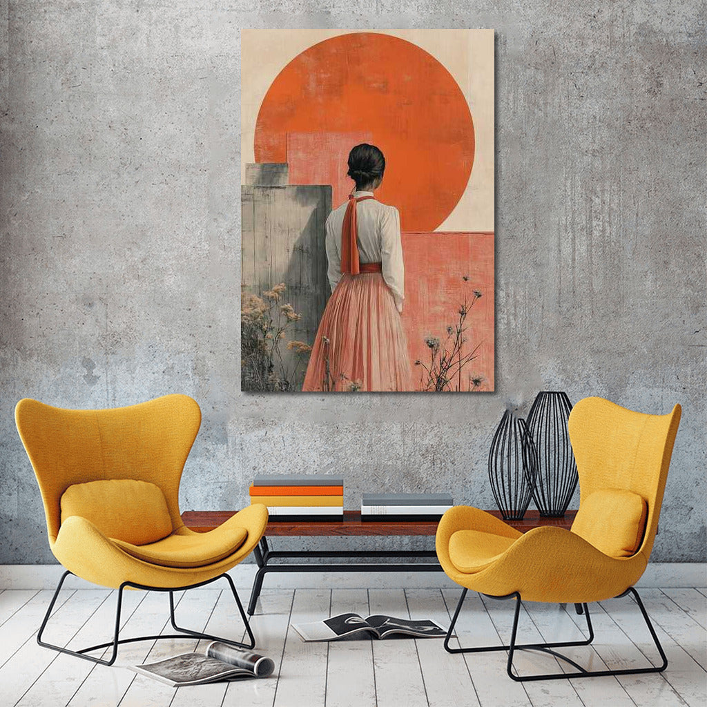 Harmony in the Red Circle: Japanese Minimal Calm Aesthetic