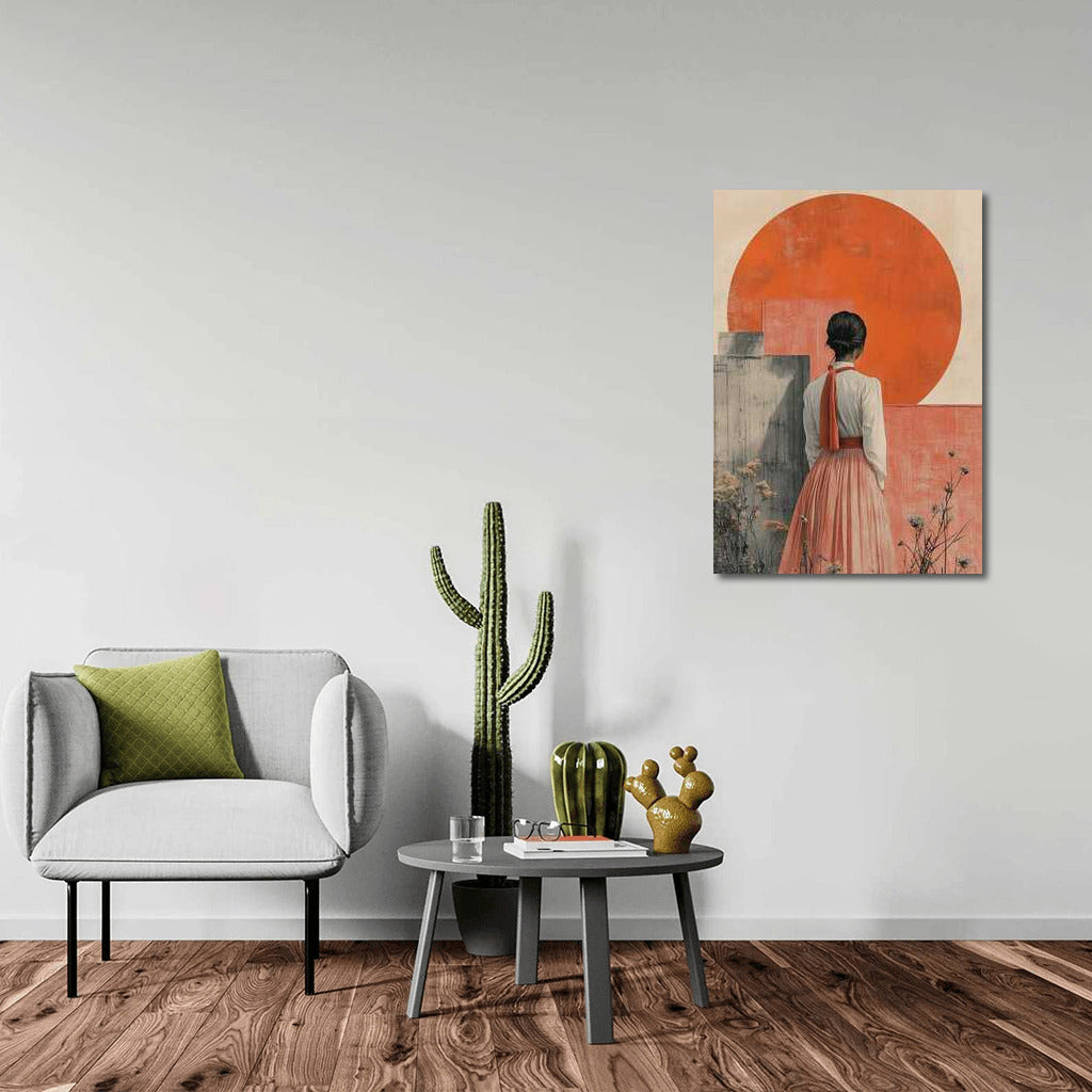 Harmony in the Red Circle: Japanese Minimal Calm Aesthetic