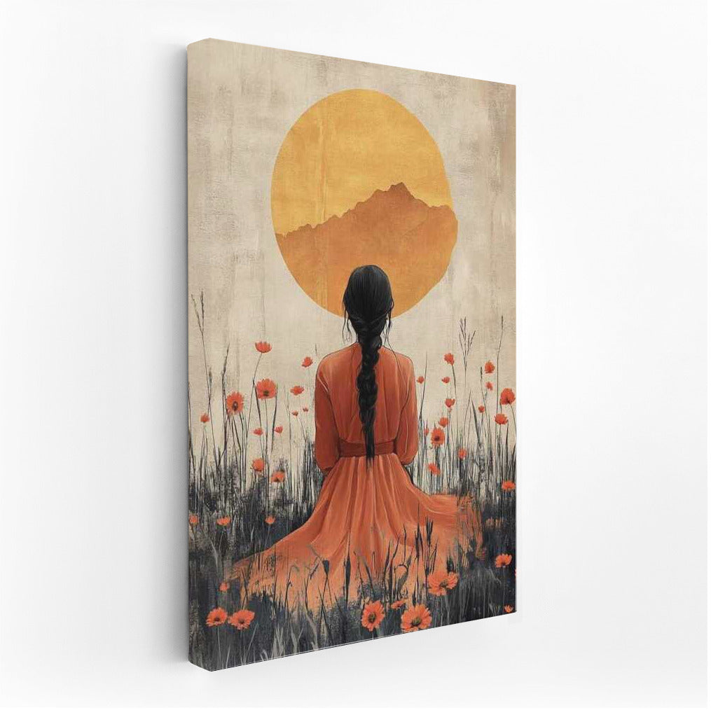 Sunset Harmony: Japanese Minimalism and Tranquility