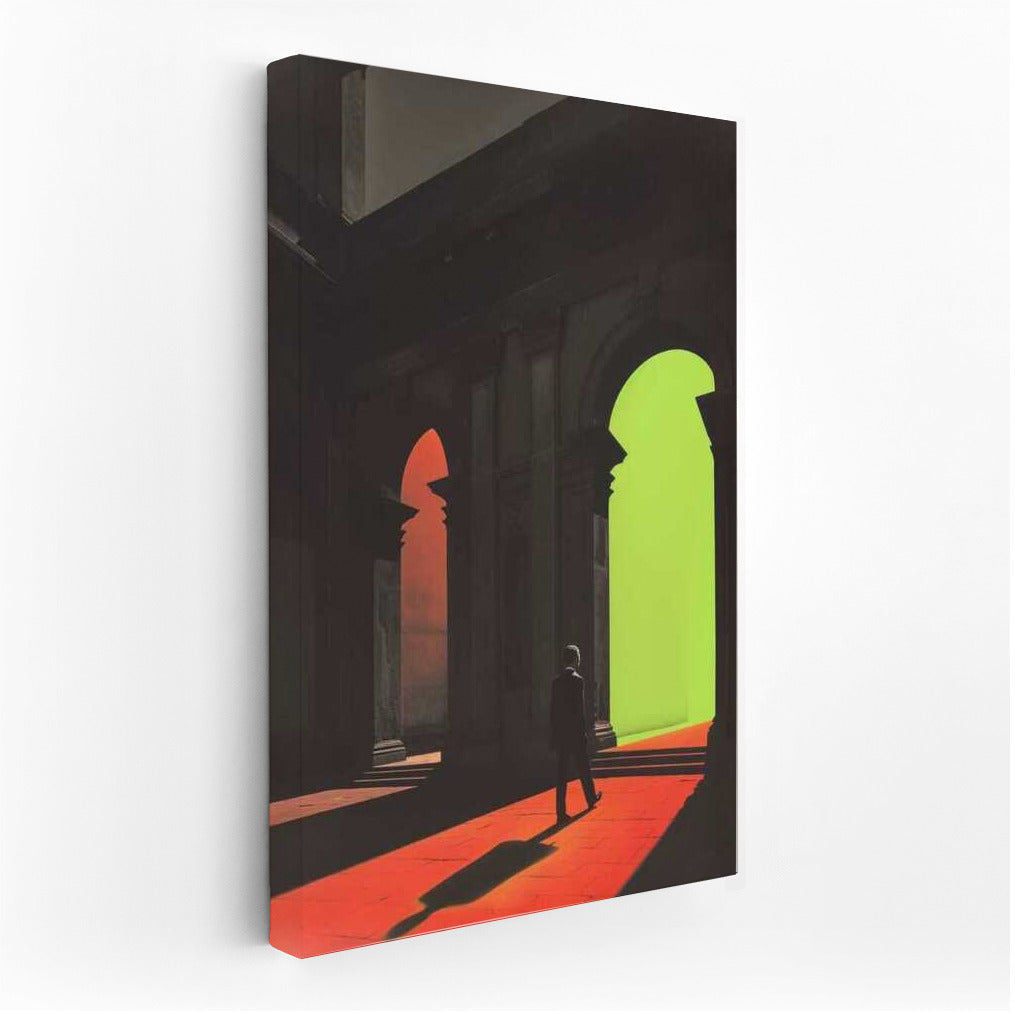 Neon Portal: Step into a Surreal World of Light and Shadows