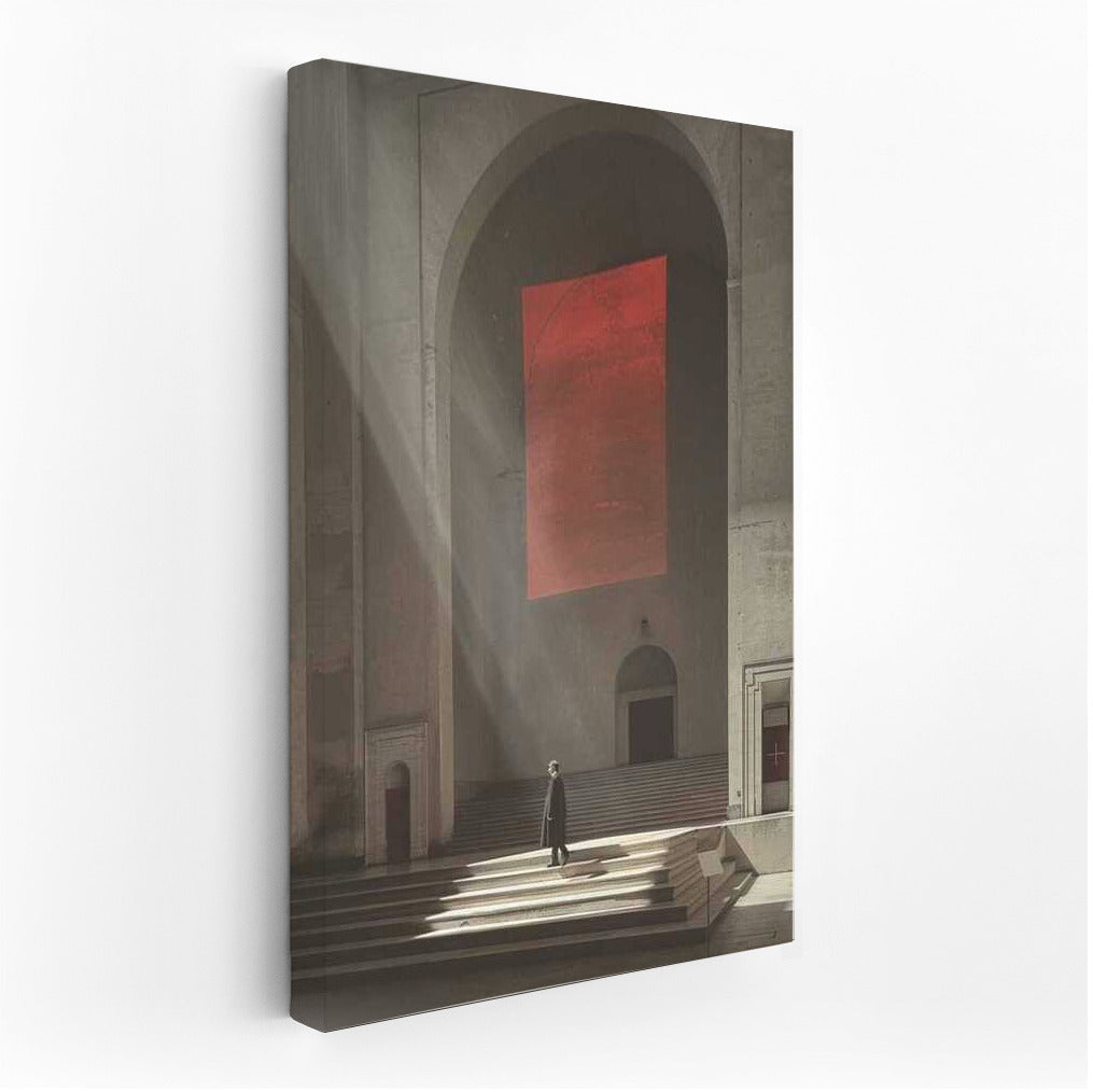 The Red Portal Mystery: Surreal Isometric Vision
