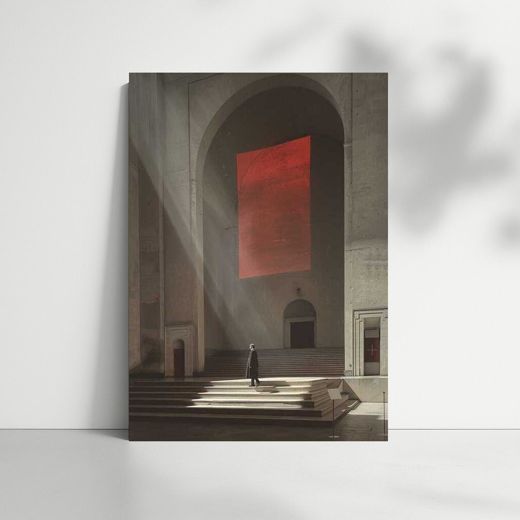 The Red Portal Mystery: Surreal Isometric Vision