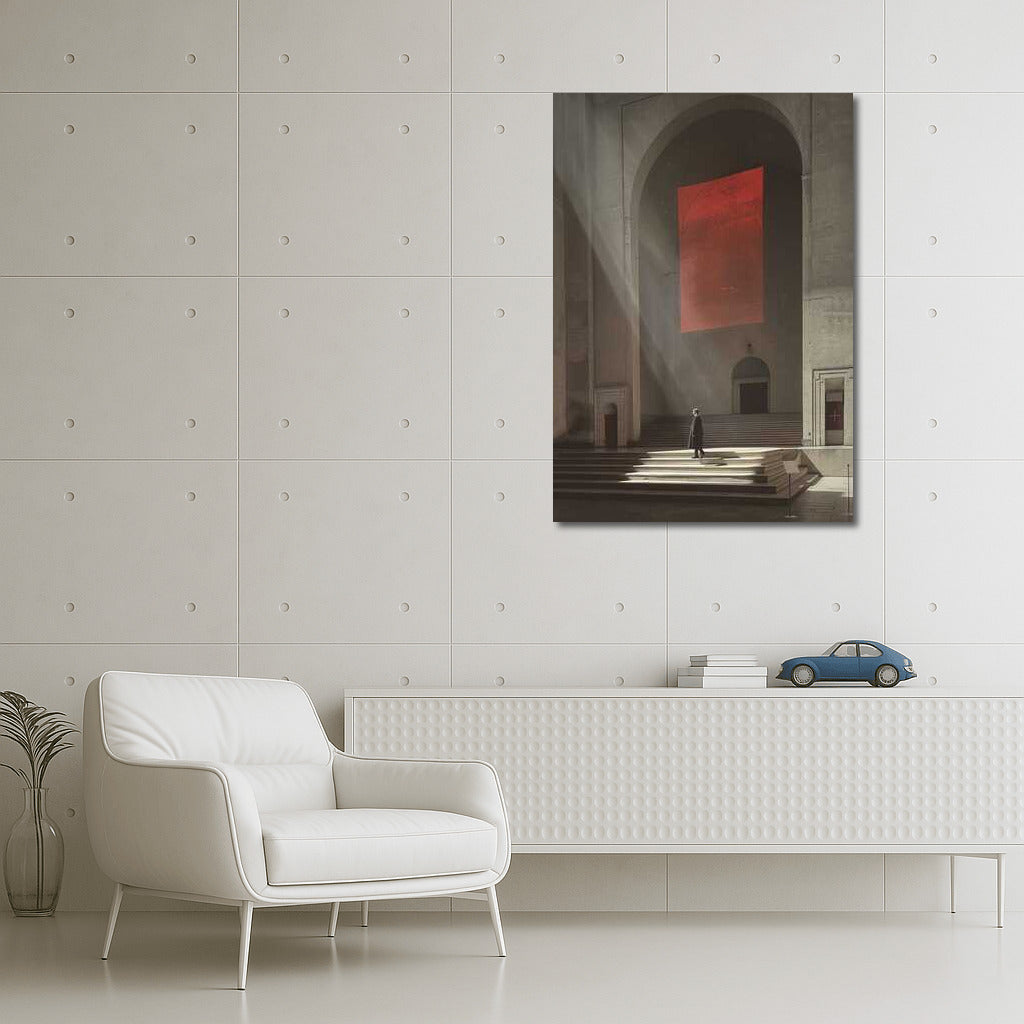 The Red Portal Mystery: Surreal Isometric Vision