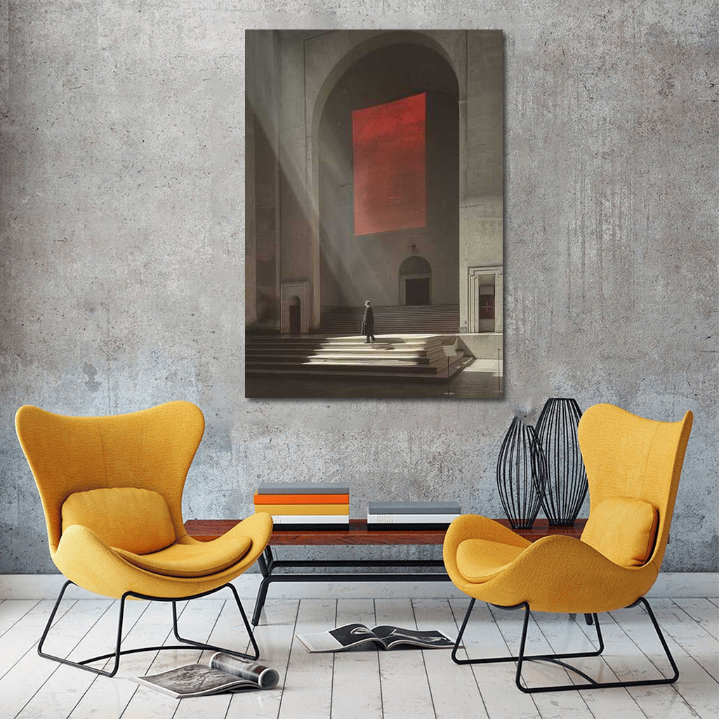 The Red Portal Mystery: Surreal Isometric Vision