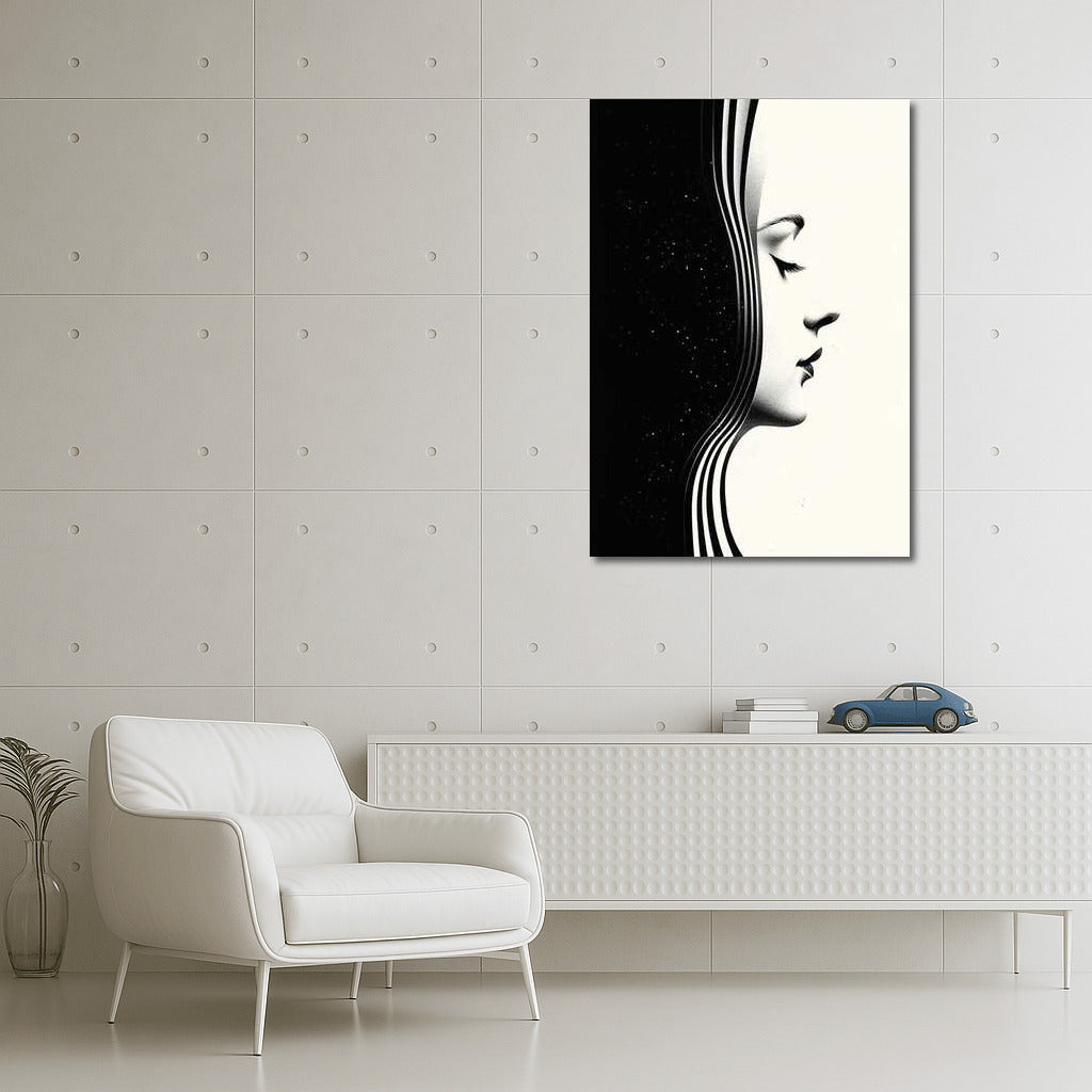 The Border of Light and Darkness: The Subtle Mystery of Surreal Woman