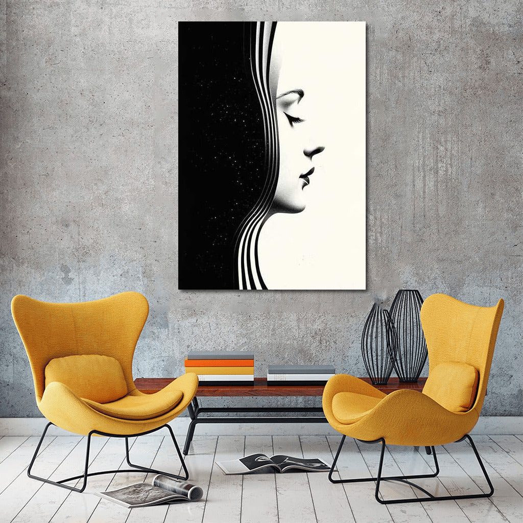 The Border of Light and Darkness: The Subtle Mystery of Surreal Woman