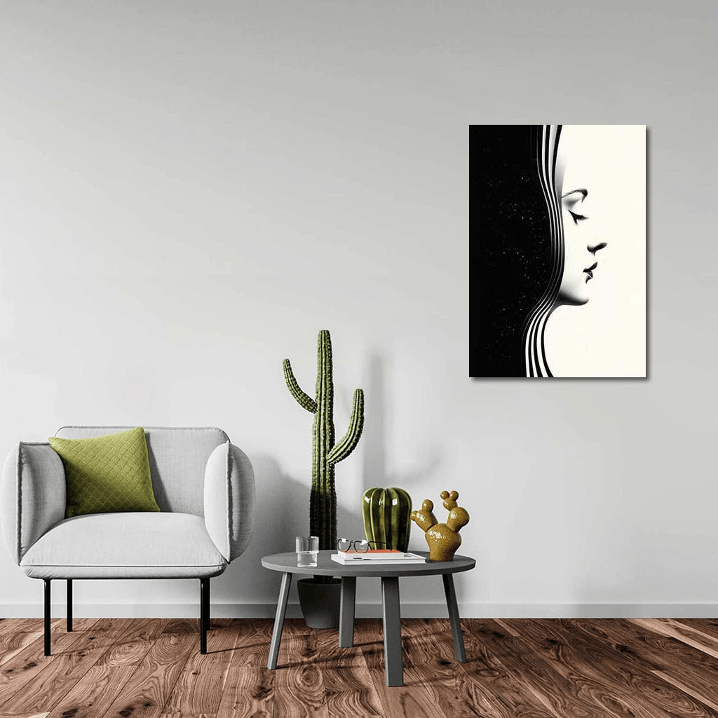 The Border of Light and Darkness: The Subtle Mystery of Surreal Woman