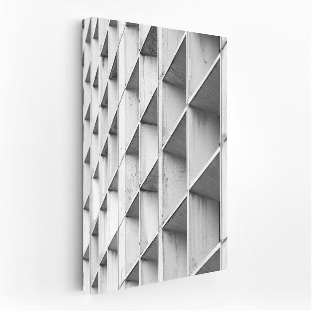Architectural Symphony of Lines and Shadows: Abstract Wall Texture