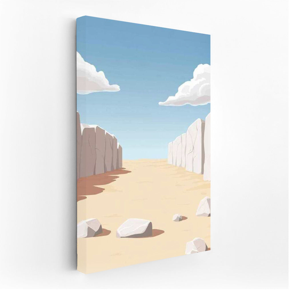 Silent Desert: White Rocks in Minimalism