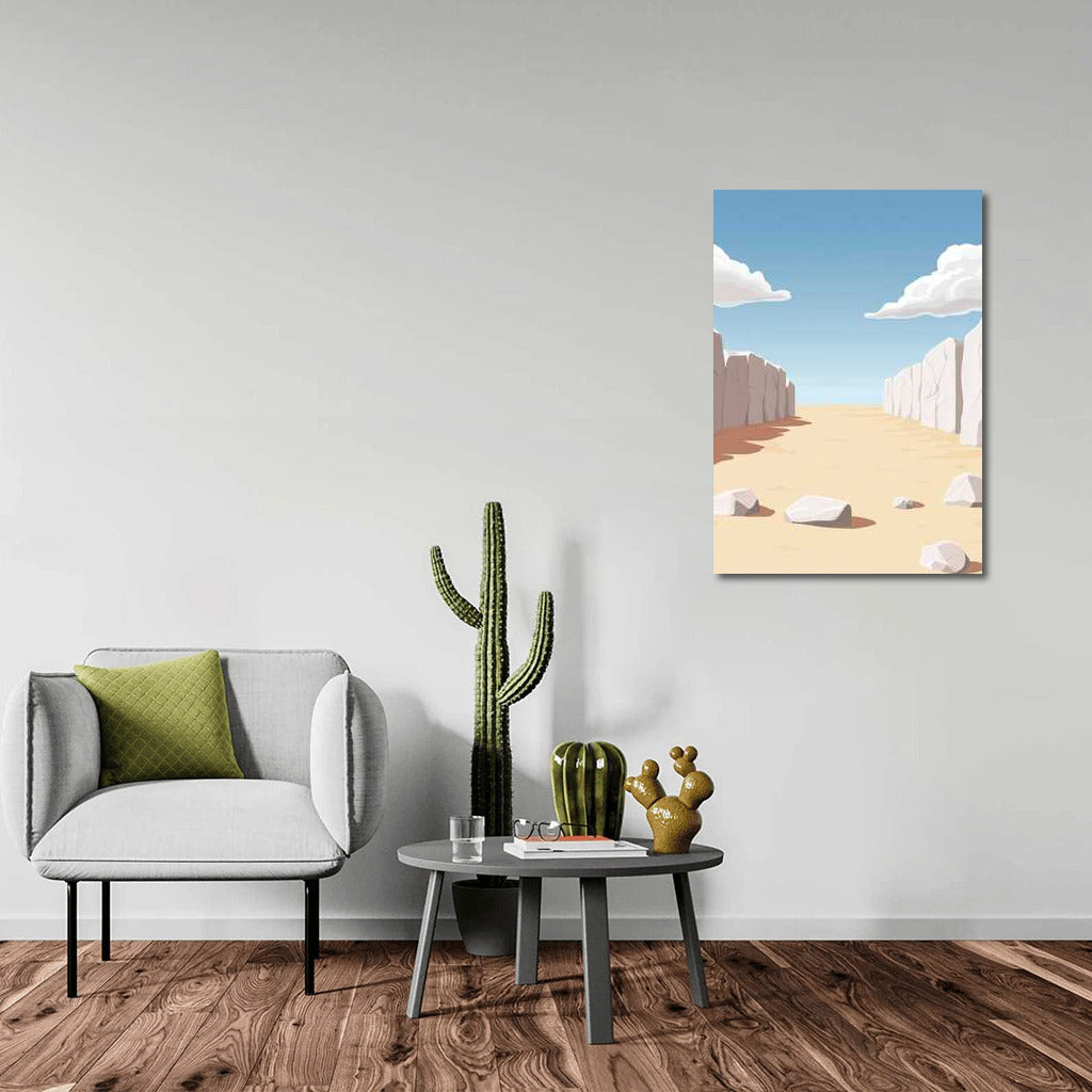 Silent Desert: White Rocks in Minimalism
