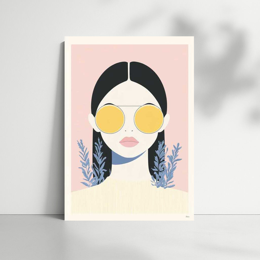 Mysterious Figure in Sunglasses: Minimalism and Aesthetics