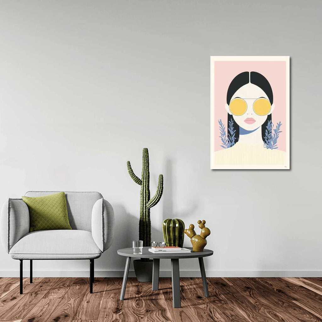 Mysterious Figure in Sunglasses: Minimalism and Aesthetics