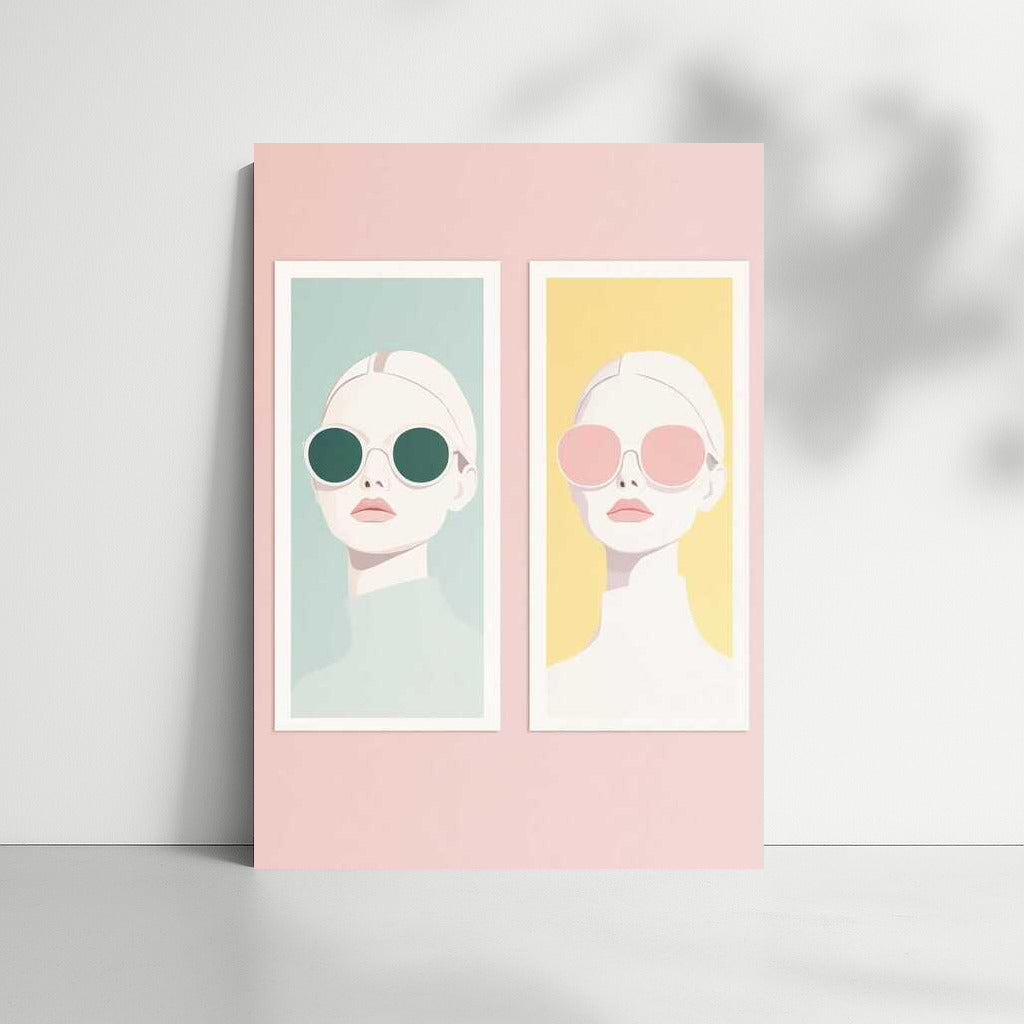 Elegant Silhouettes: Pastel Minimalism for an Aesthetic Interior