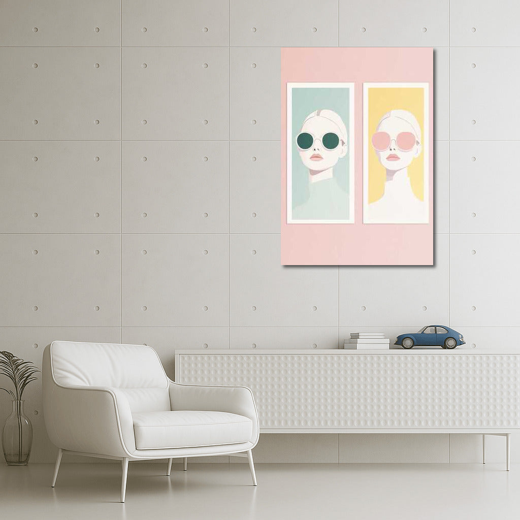 Elegant Silhouettes: Pastel Minimalism for an Aesthetic Interior