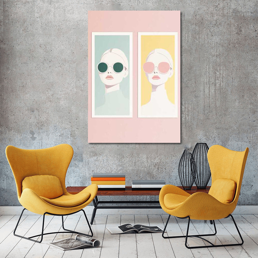 Elegant Silhouettes: Pastel Minimalism for an Aesthetic Interior