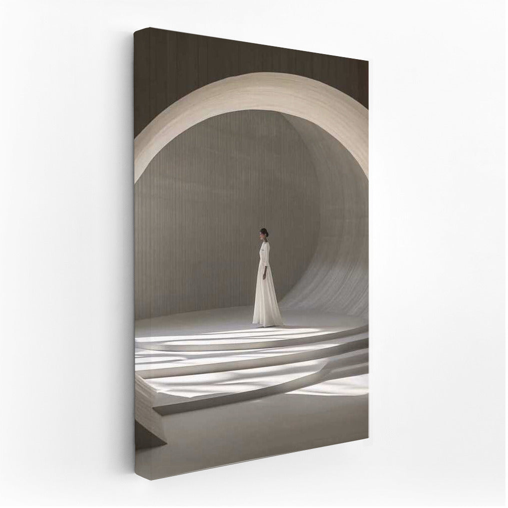 White Figure: Architectural Curves and Light in Minimalism
