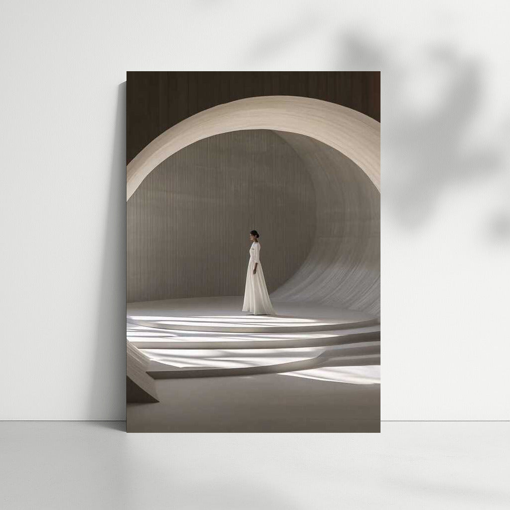 White Figure: Architectural Curves and Light in Minimalism