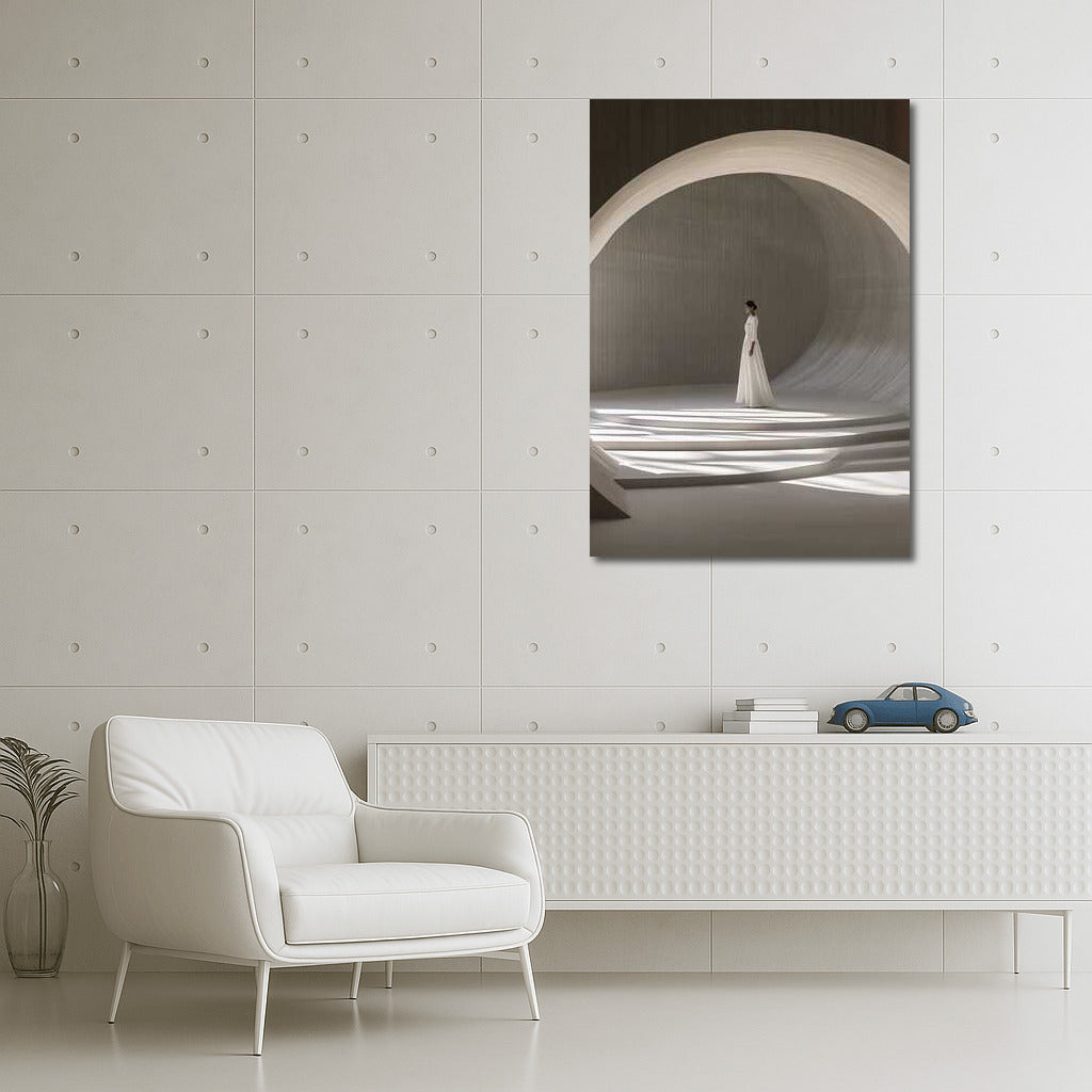 White Figure: Architectural Curves and Light in Minimalism