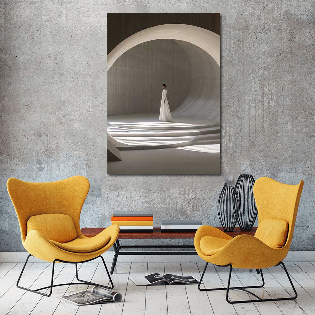 White Figure: Architectural Curves and Light in Minimalism