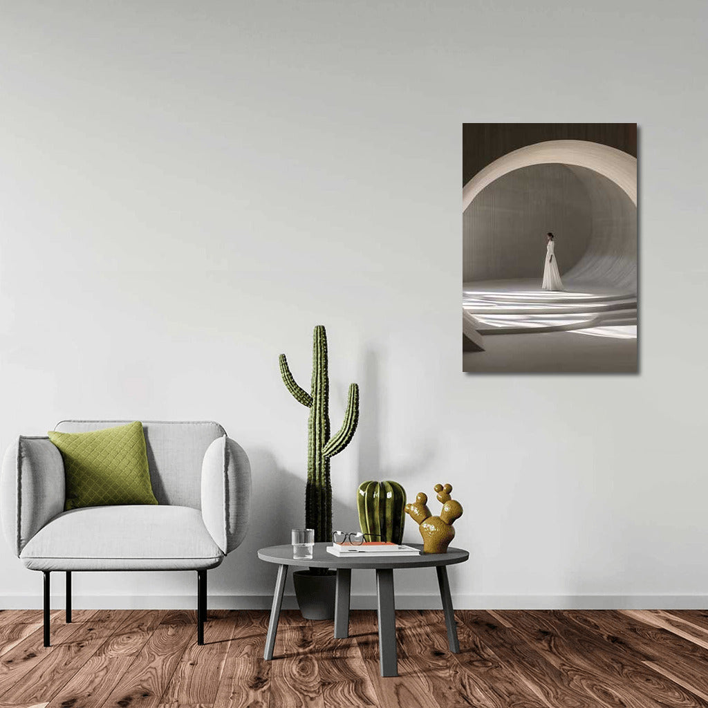 White Figure: Architectural Curves and Light in Minimalism