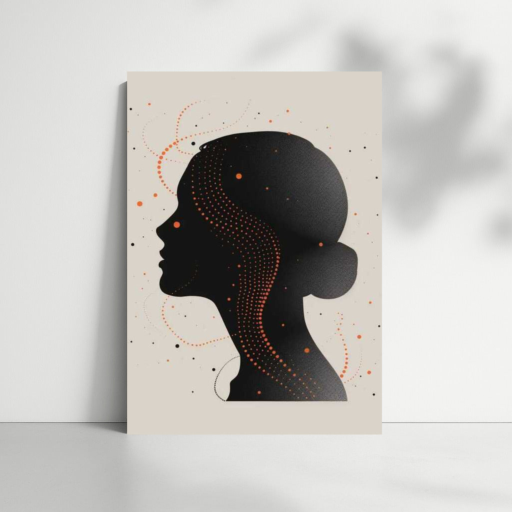 Silhouette in Dots and Lines: Elegant Minimalism