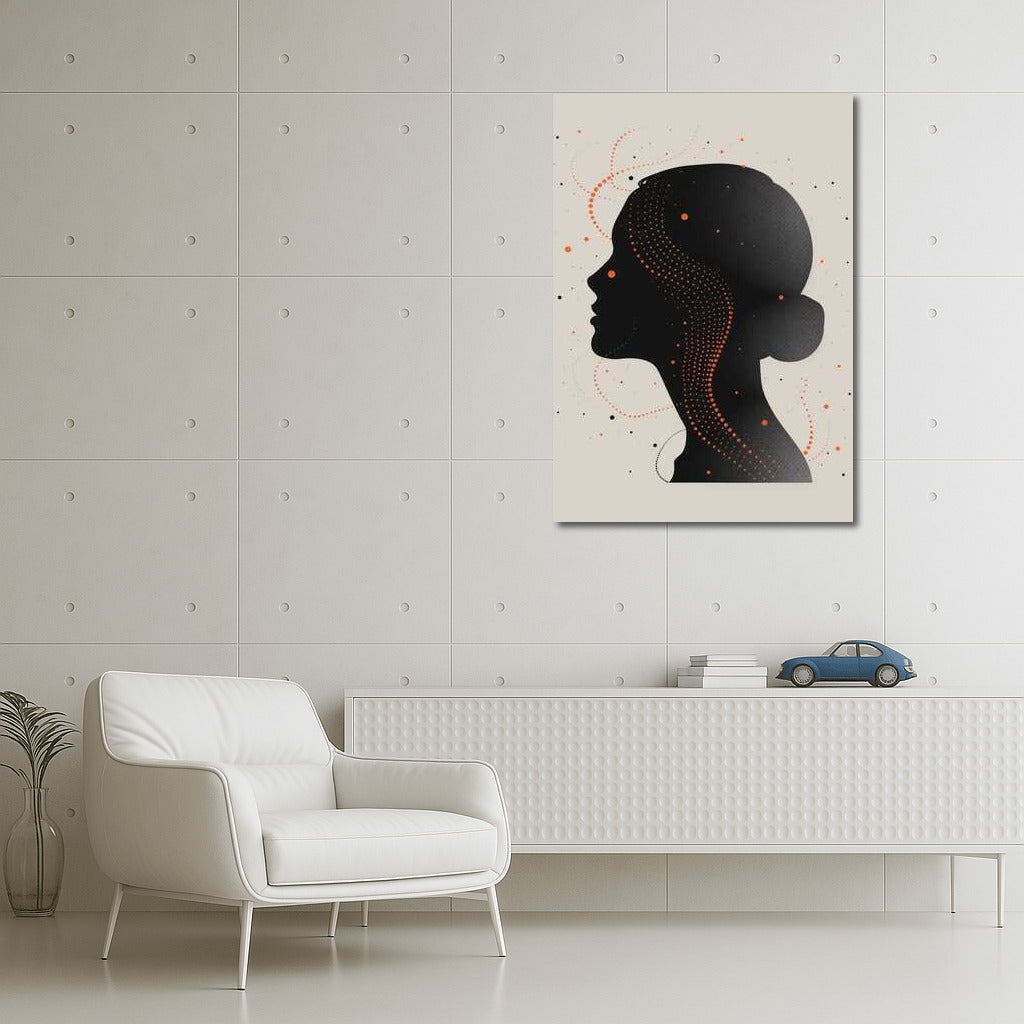 Silhouette in Dots and Lines: Elegant Minimalism