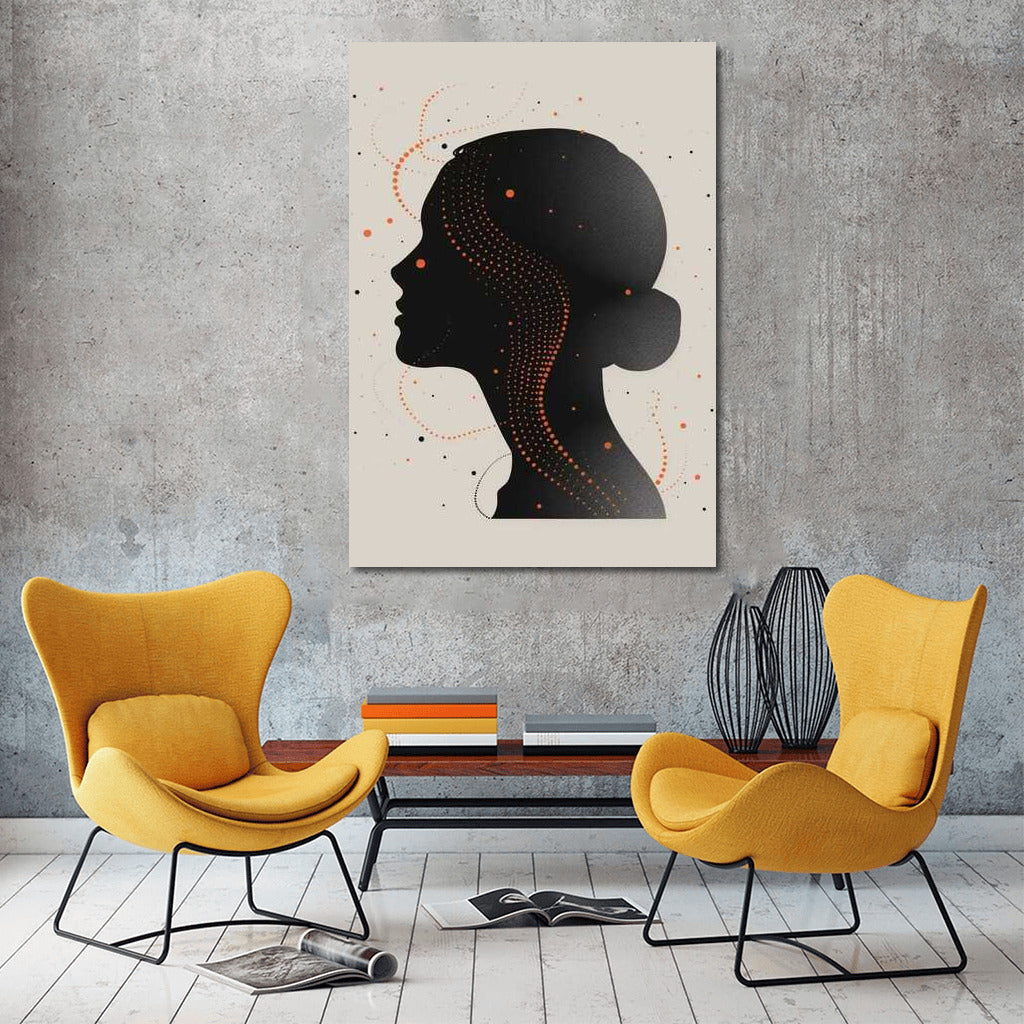 Silhouette in Dots and Lines: Elegant Minimalism