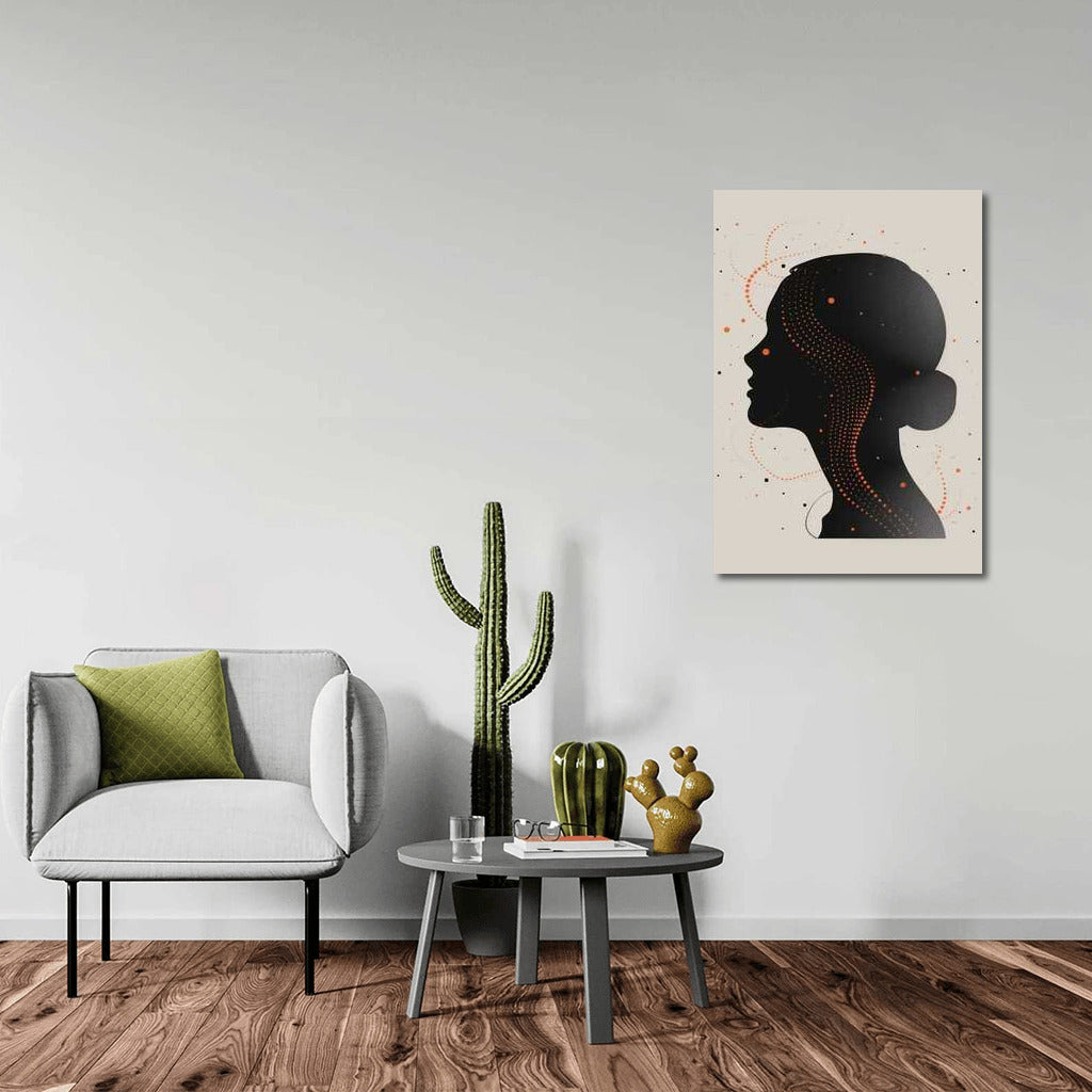 Silhouette in Dots and Lines: Elegant Minimalism