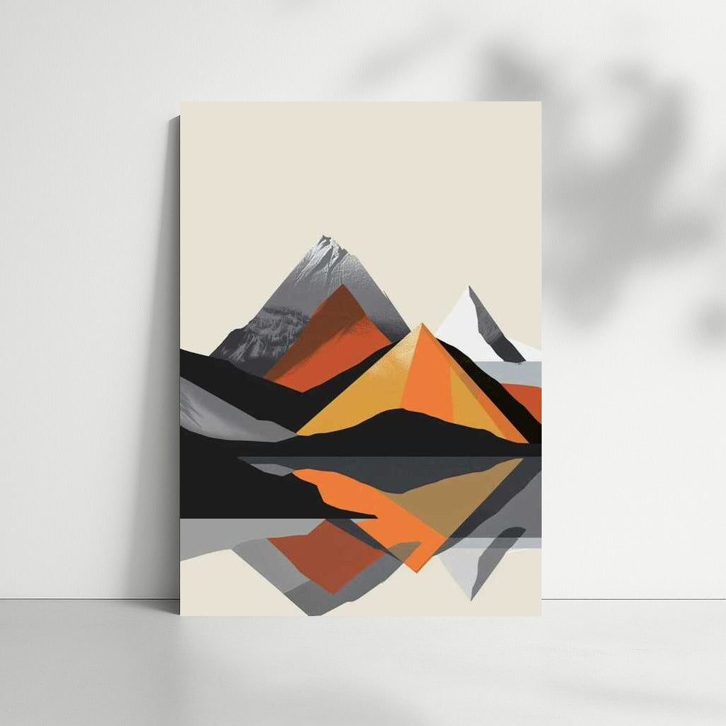 Mountain Harmony: Minimalism and Reflections