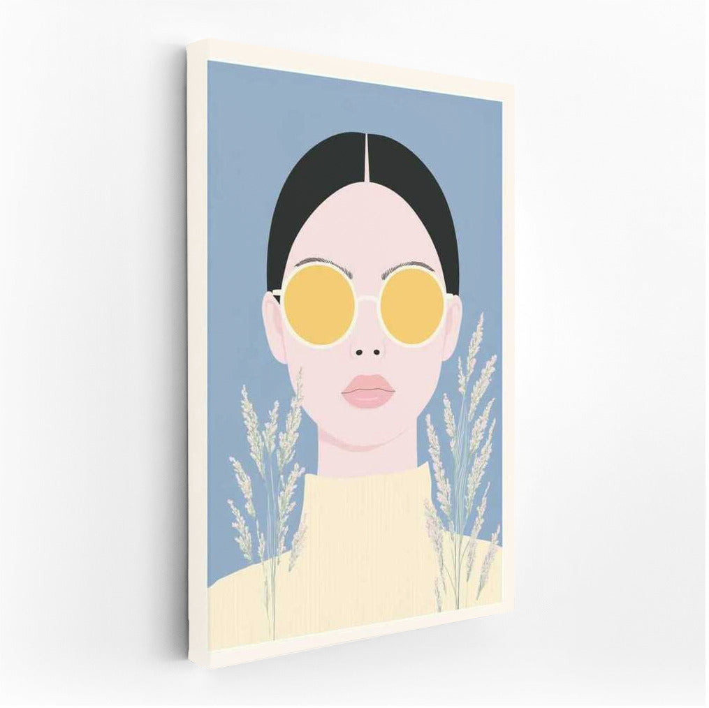 Mysterious Figure in Glasses: Natural Minimalism