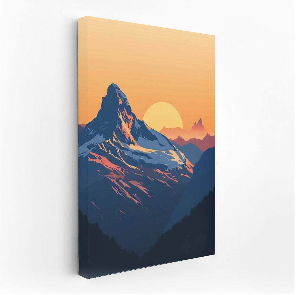 Sunrise in the Mountains: Minimalism and Tranquility
