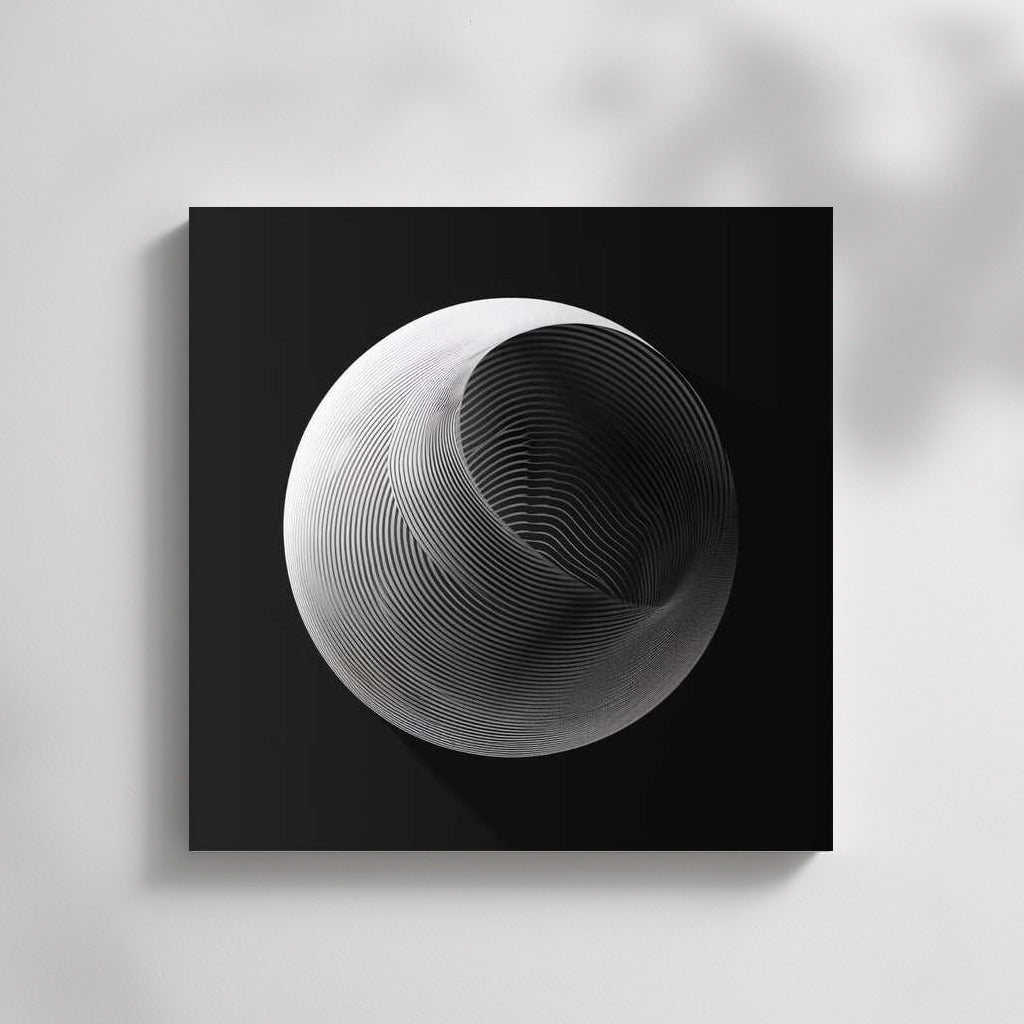 Hypnotic Vortex: Abstract Lines and Shadows Vector