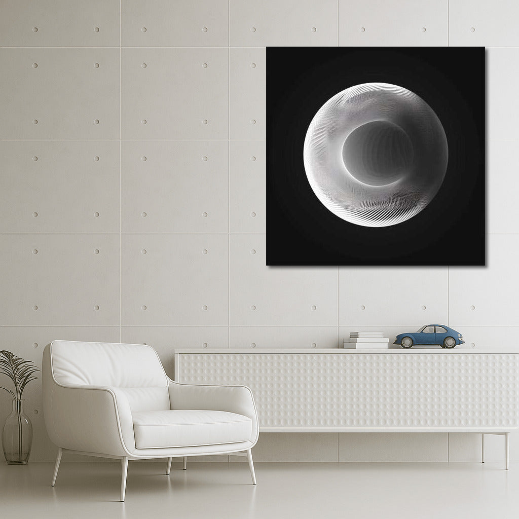 Spiral of Light and Shadow: Abstract Vector Masterpiece