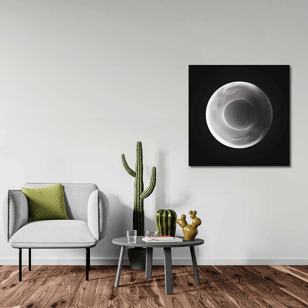 Spiral of Light and Shadow: Abstract Vector Masterpiece